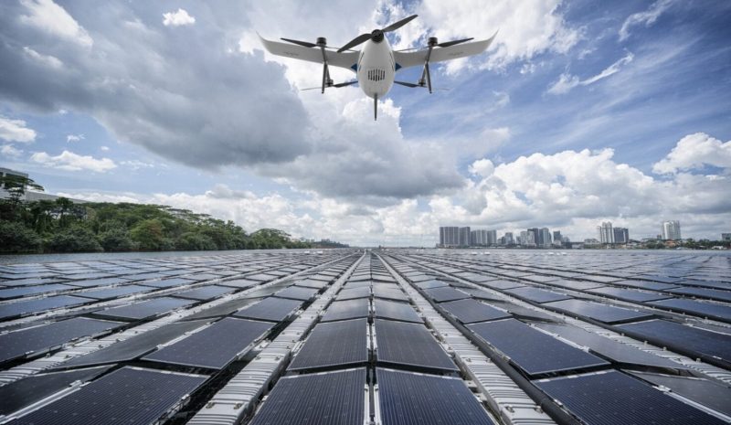 H2D200 over Solar panel farm